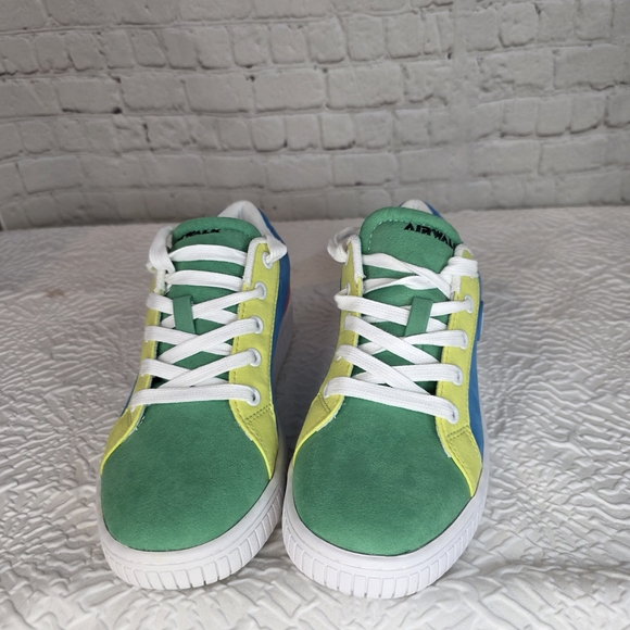 NIB Airwalk Strong 4 Sneakers Blue Multi Pastel Colorblock Skate Shoes Womens 7 - Picture 5 of 9